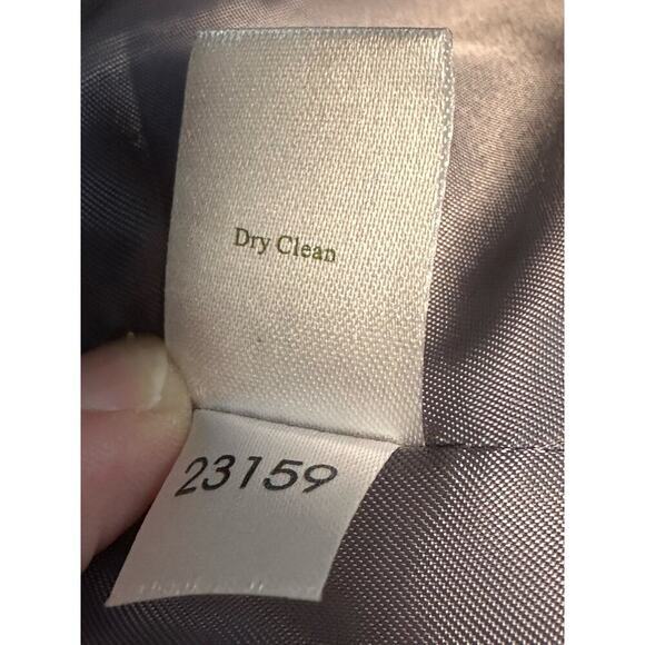 Garnet Hill NWT Sz 4 Long Wool Ruffle Front Coat sophisticated duchess royal - Picture 9 of 11